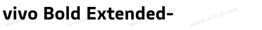 vivo Bold Extended字体转换